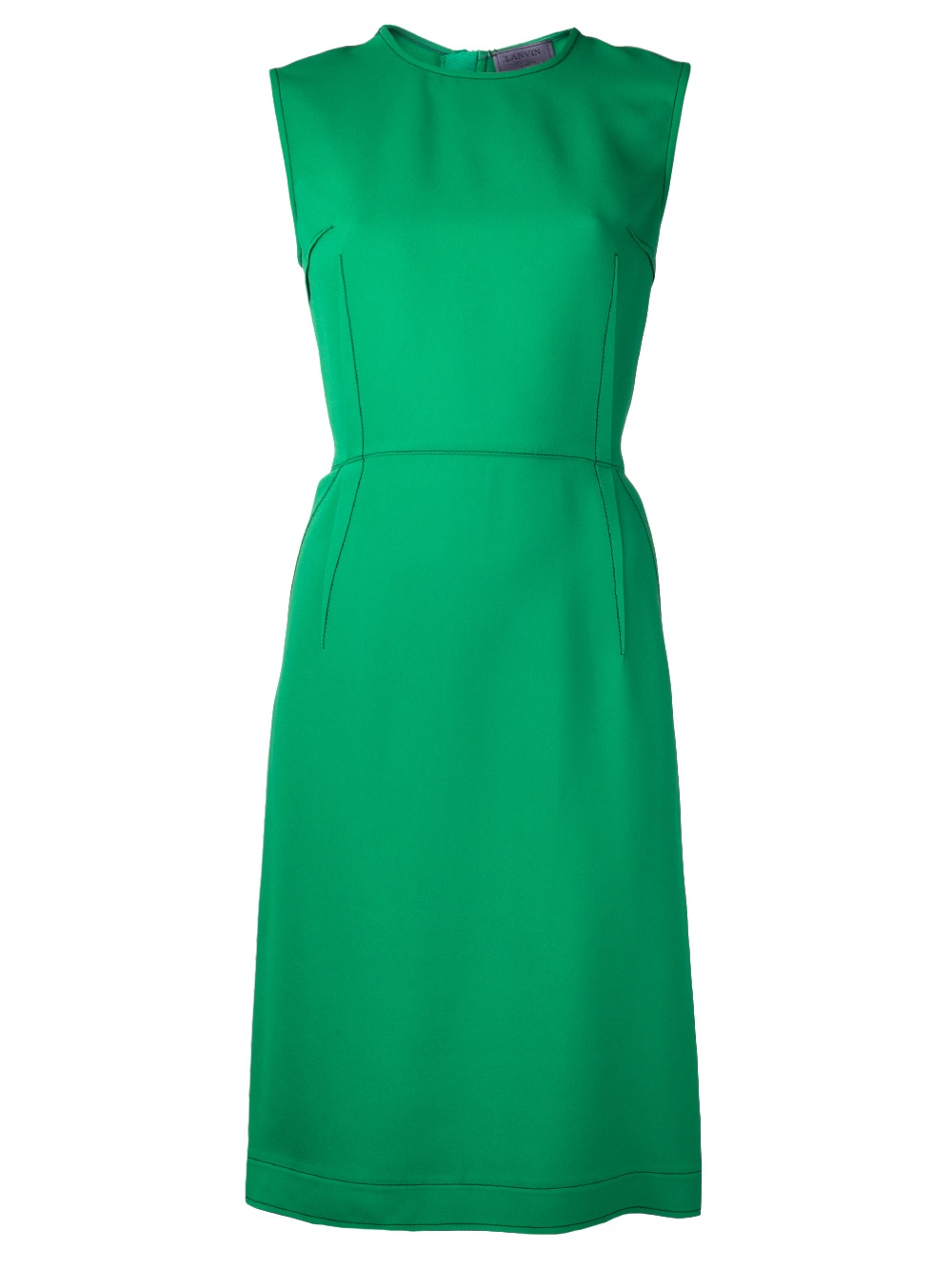 Lanvin Sleeveless Dress in Green Lyst