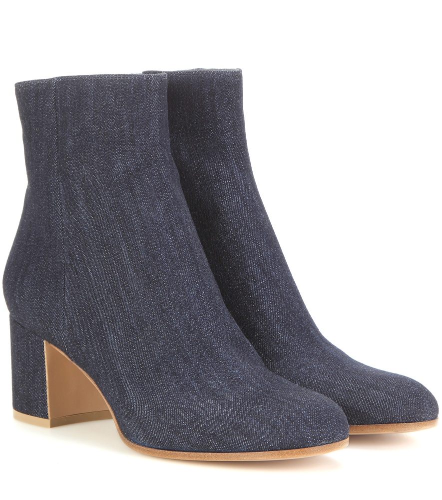 Gianvito Rossi Margaux Denim Ankle