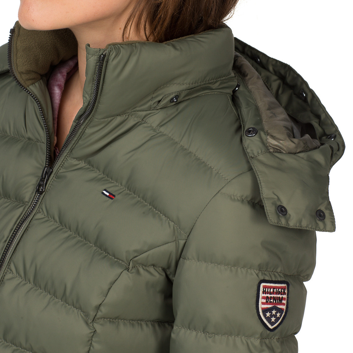 Tommy Hilfiger Martina Down Filled Bomber Jacket in Dusty Olive-pt (Green)  - Lyst