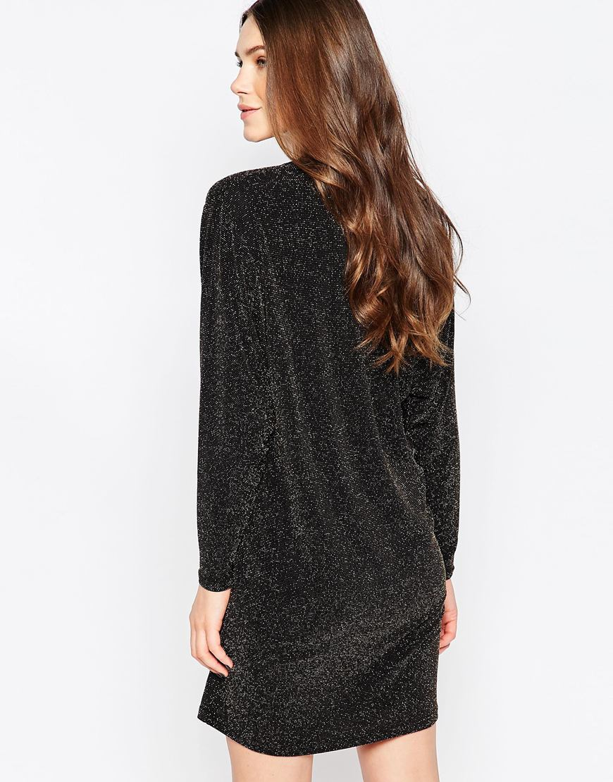 ganni glitter dress