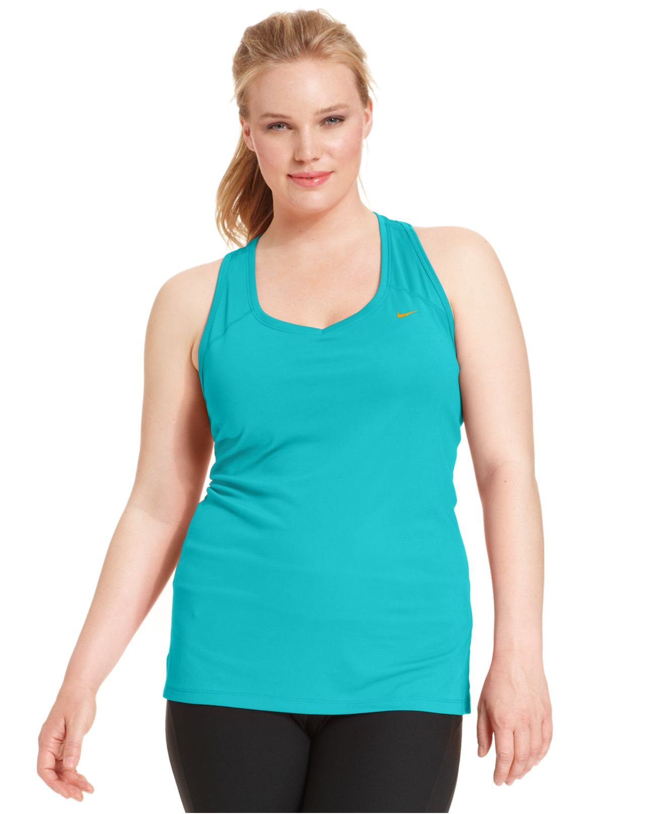 Nike Plus Size Miler Dri-fit Racerback Tank Top Clone in Blue - Lyst