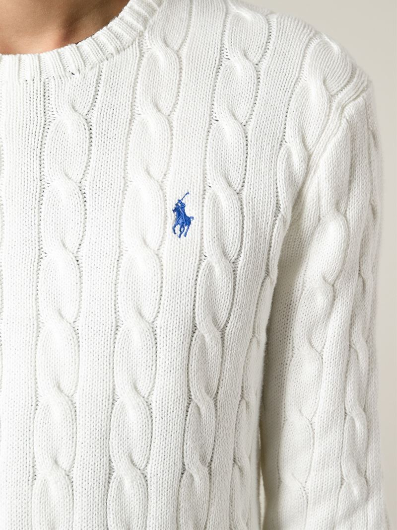 white ralph lauren jumper mens