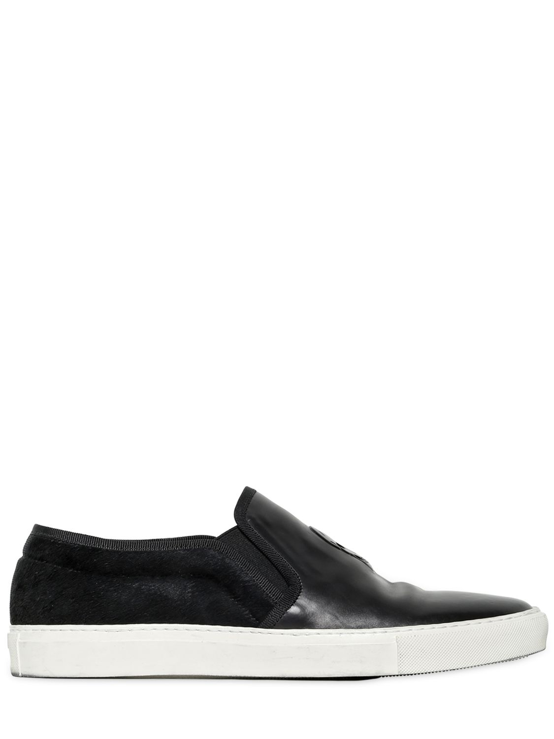 Lyst - Alexander Mcqueen Skull Ponyskin Leather Slip On Sneaker in ...