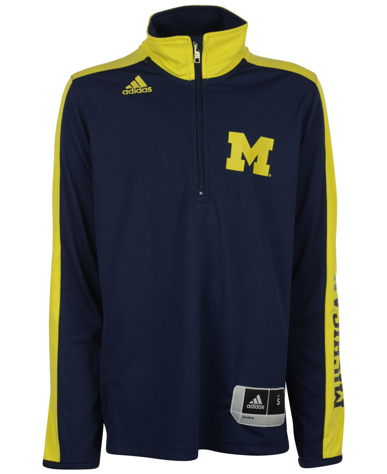 Adidas Men's Longsleeve Michigan Wolverines Shooter Shirt in Blue for