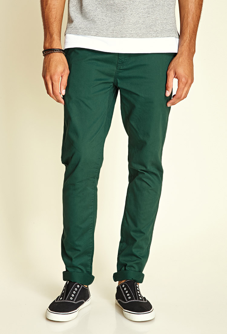 emerald green chinos