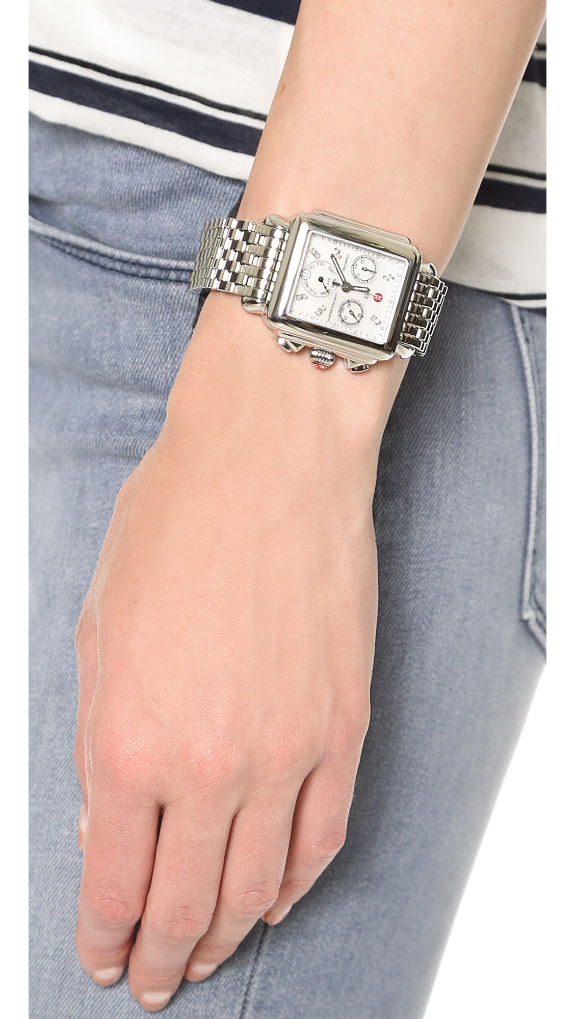 Michele Deco 16mm TwoTone Watch Bracelet