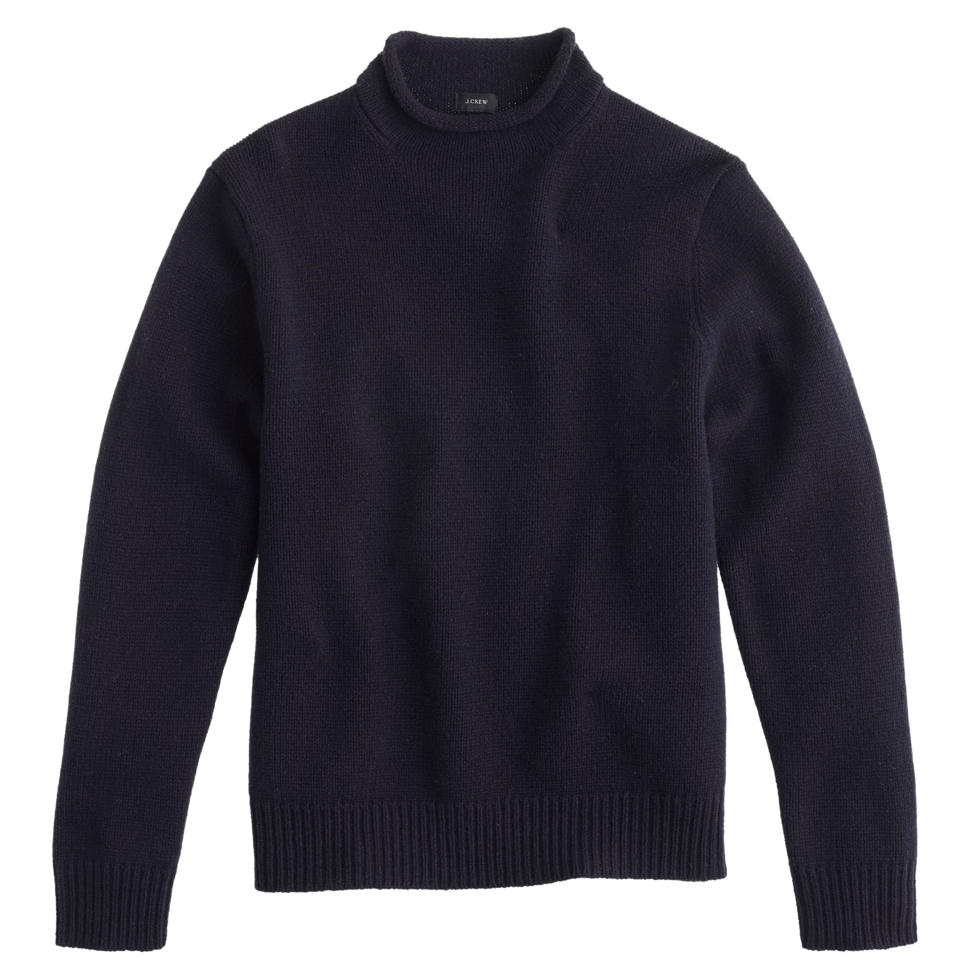 j crew mens roll neck sweater