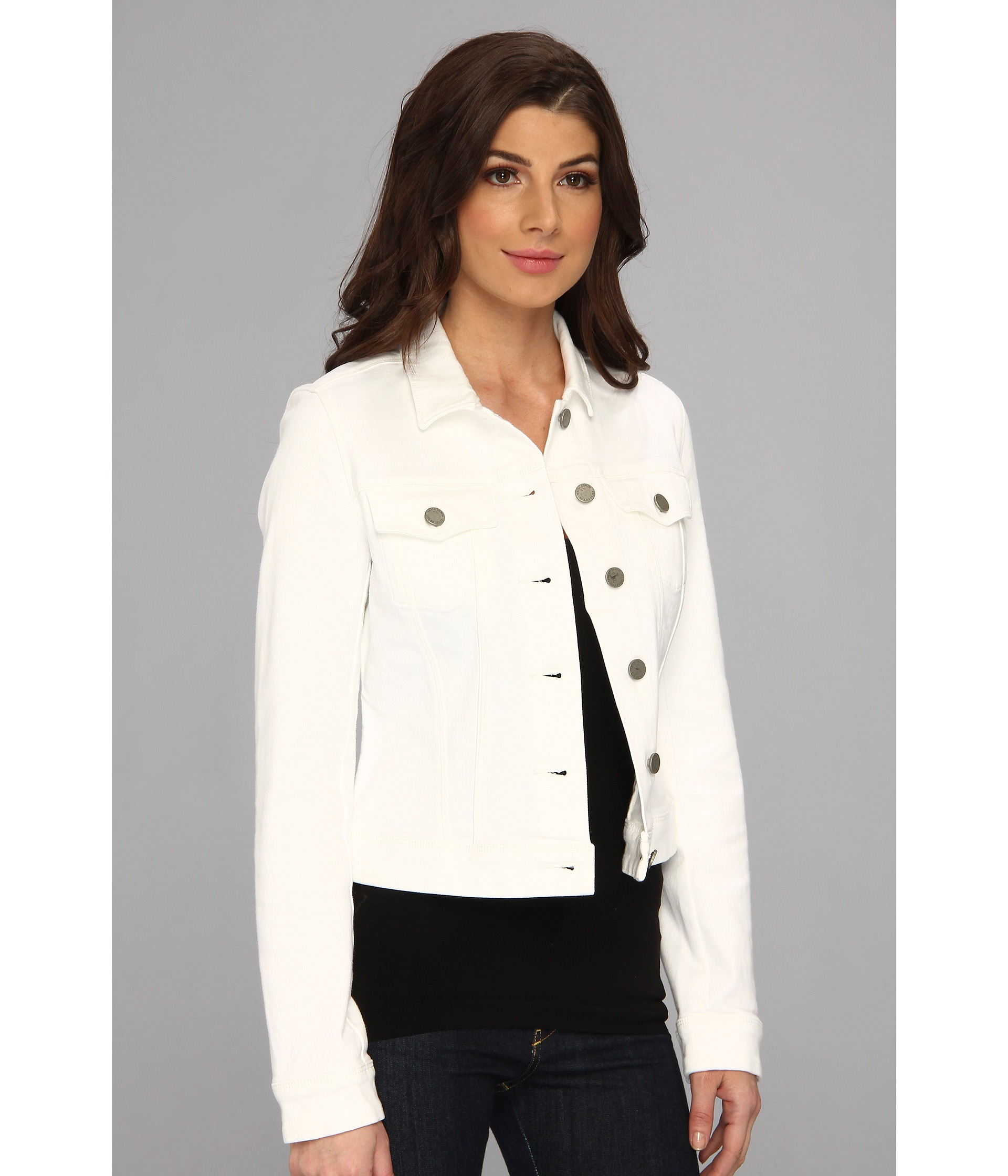 paige white denim jacket