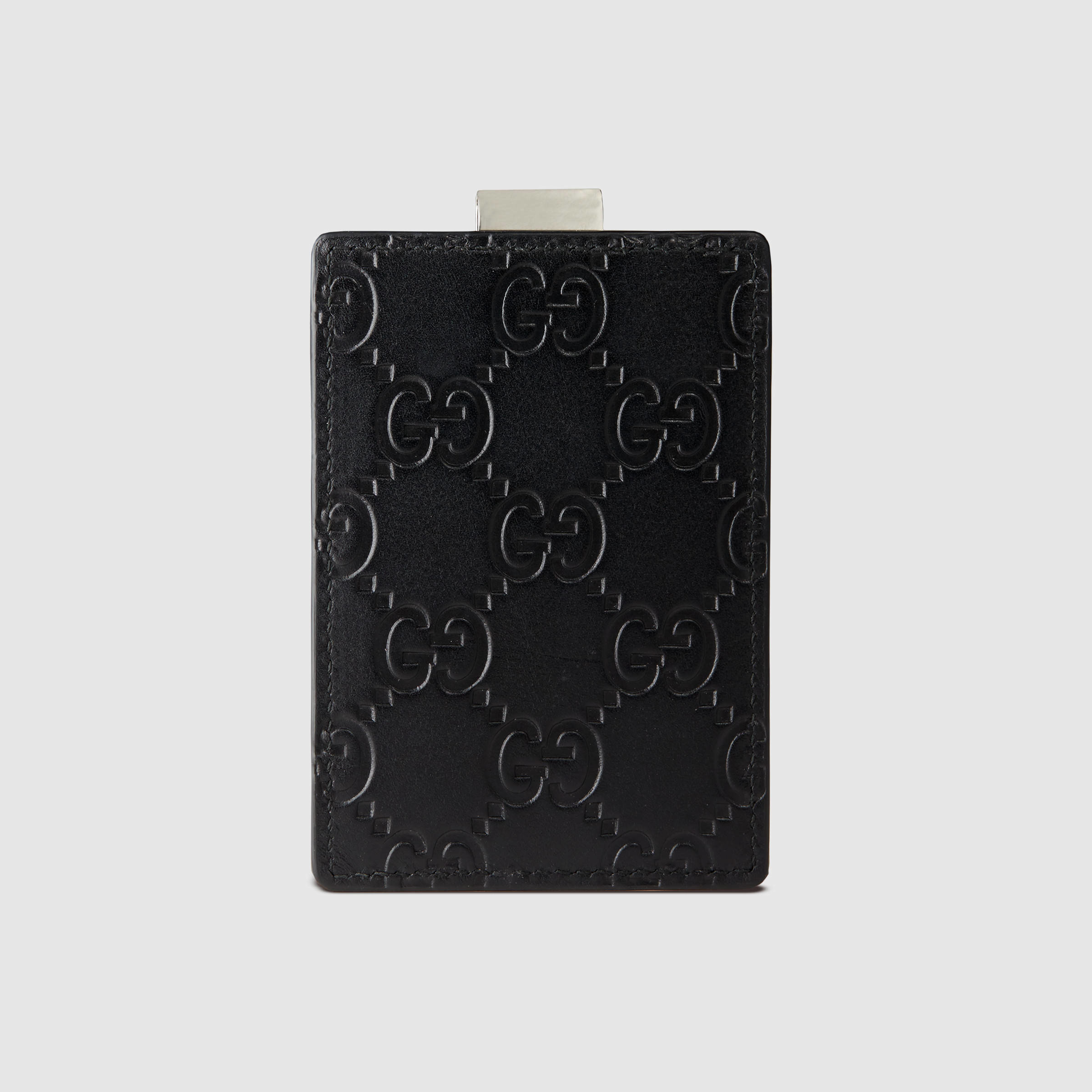 Gucci Vintage black money clip wallet Leather ref.757460 - Joli Closet