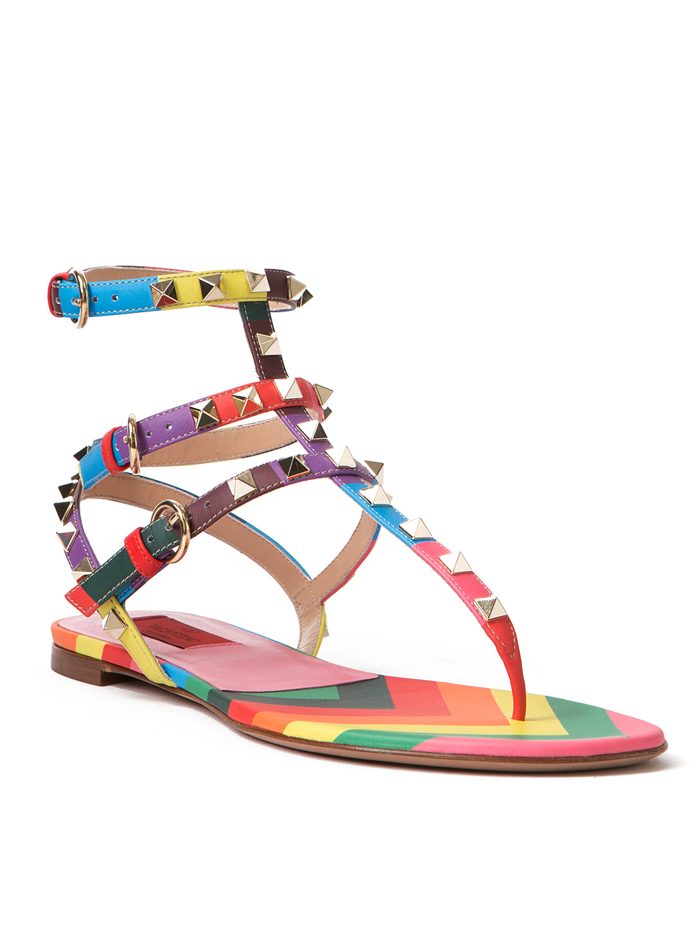 valentino rainbow sandals