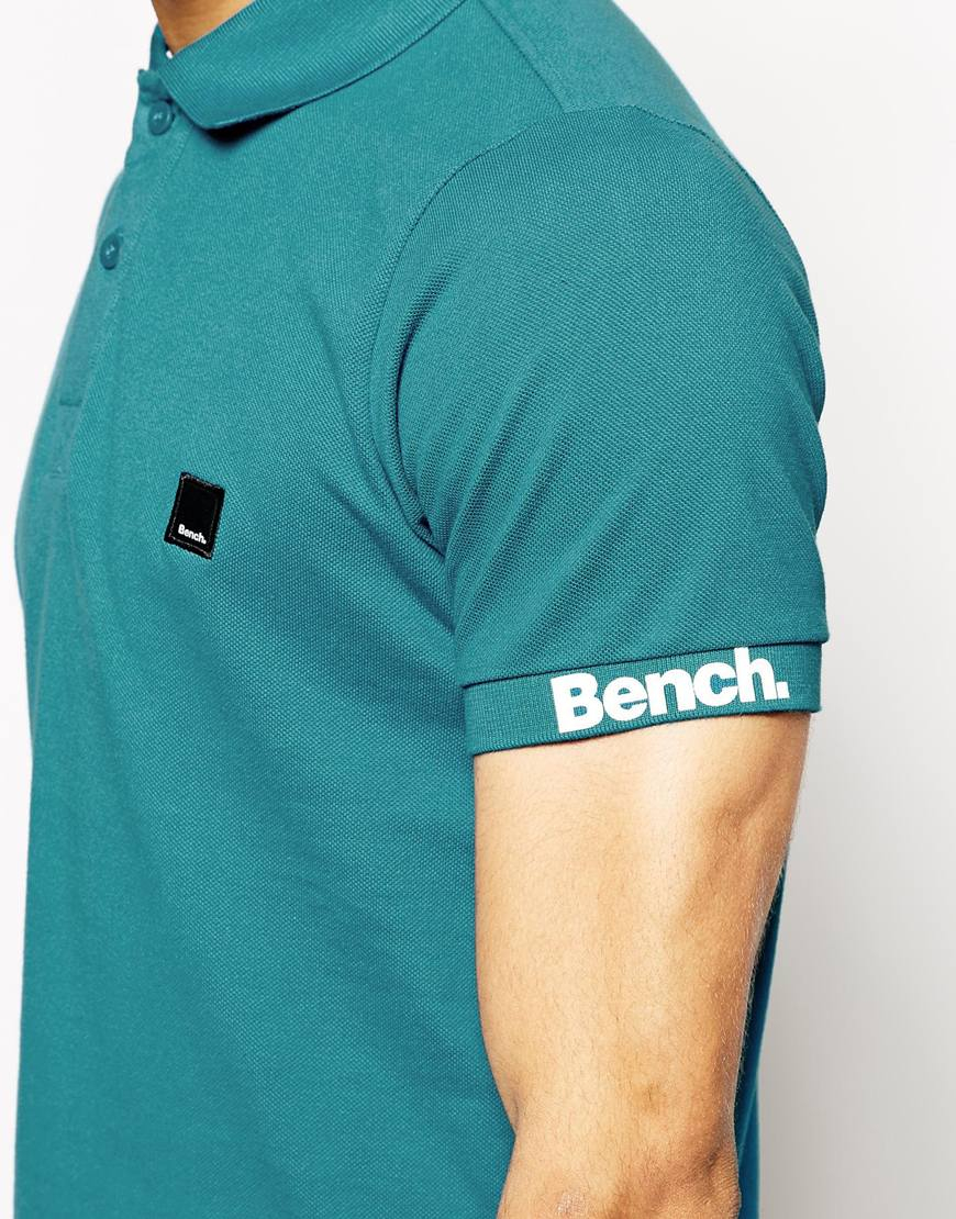 Bench Polo Shirt In Blue For Men Lyst