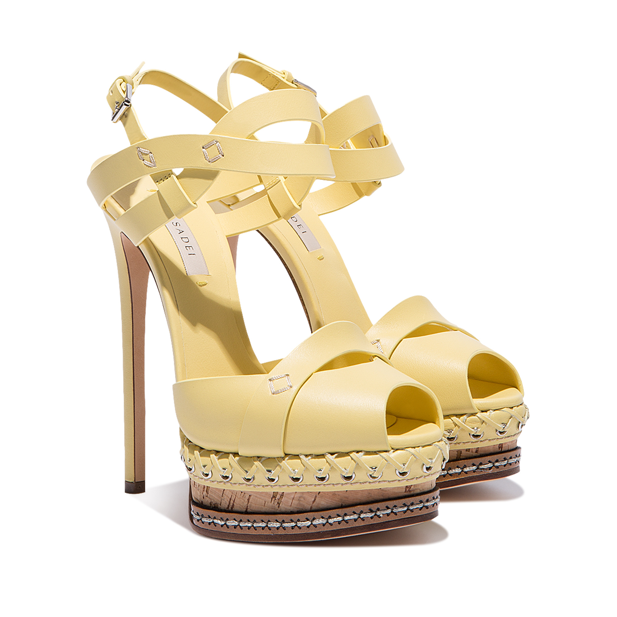 Casadei Platforms in Yellow | Lyst