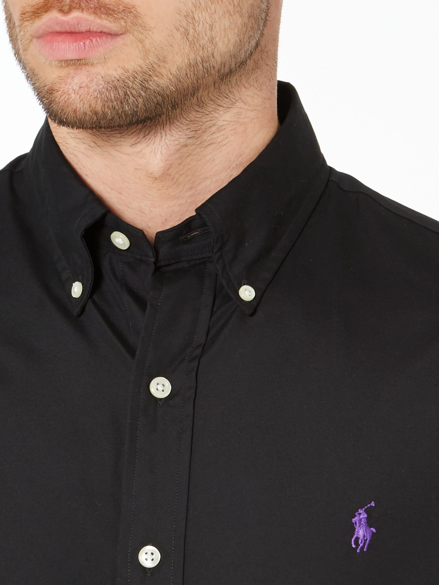 plain black polo shirt mens