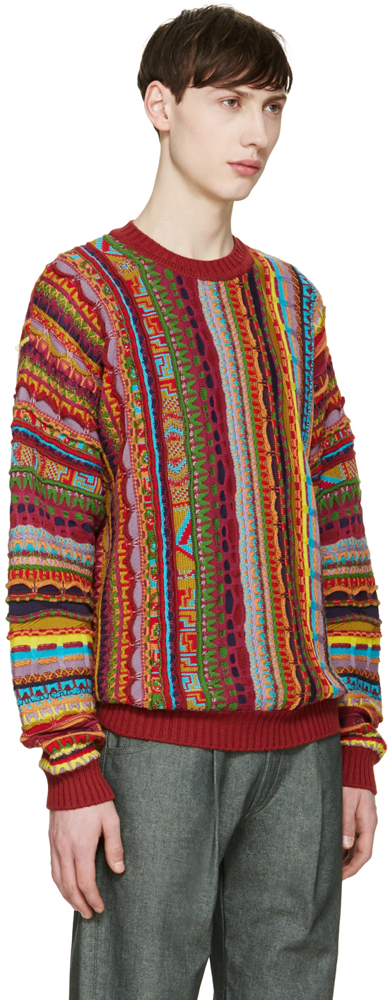 Gosha Rubchinskiy Wool Multicolor Knit Mix Sweater for Men | Lyst