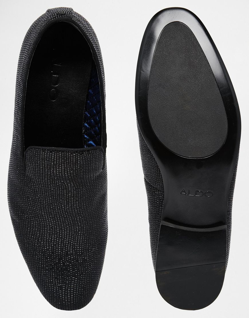 ALDO Migorien Velvet Dress Slippers in Black for Men - Lyst
