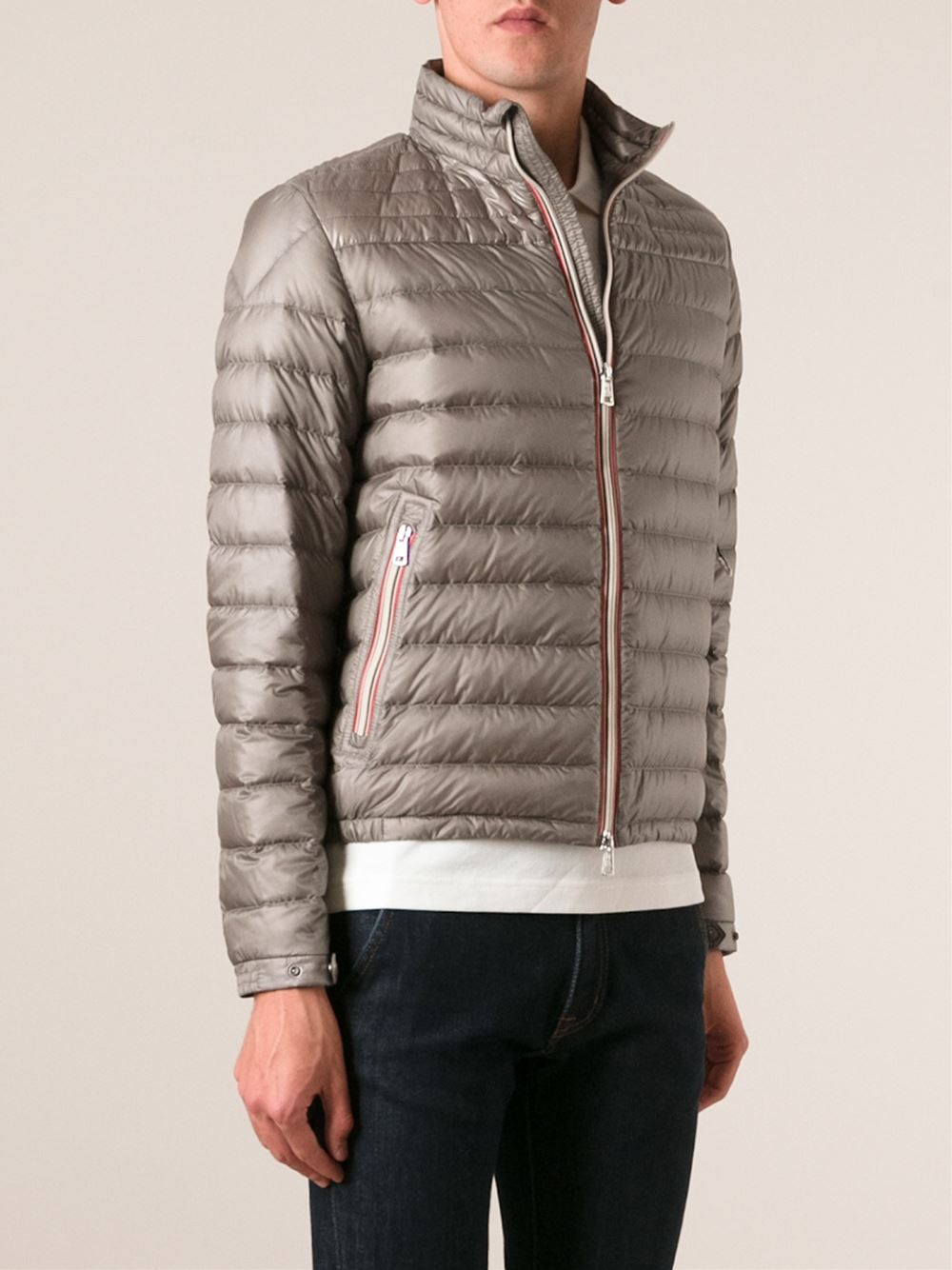 Moncler 'Daniel' Padded Jacket in Grey (Gray) for Men - Lyst