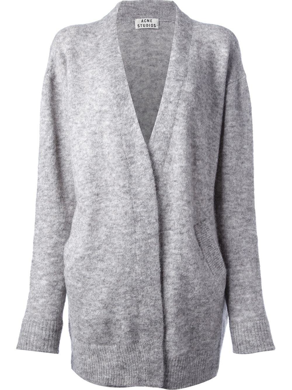 grey mohair cardigan