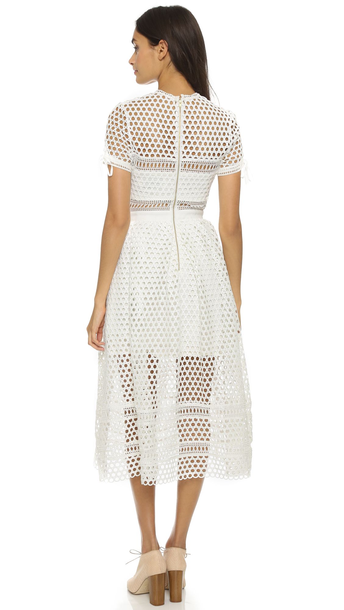 White dress top self portrait