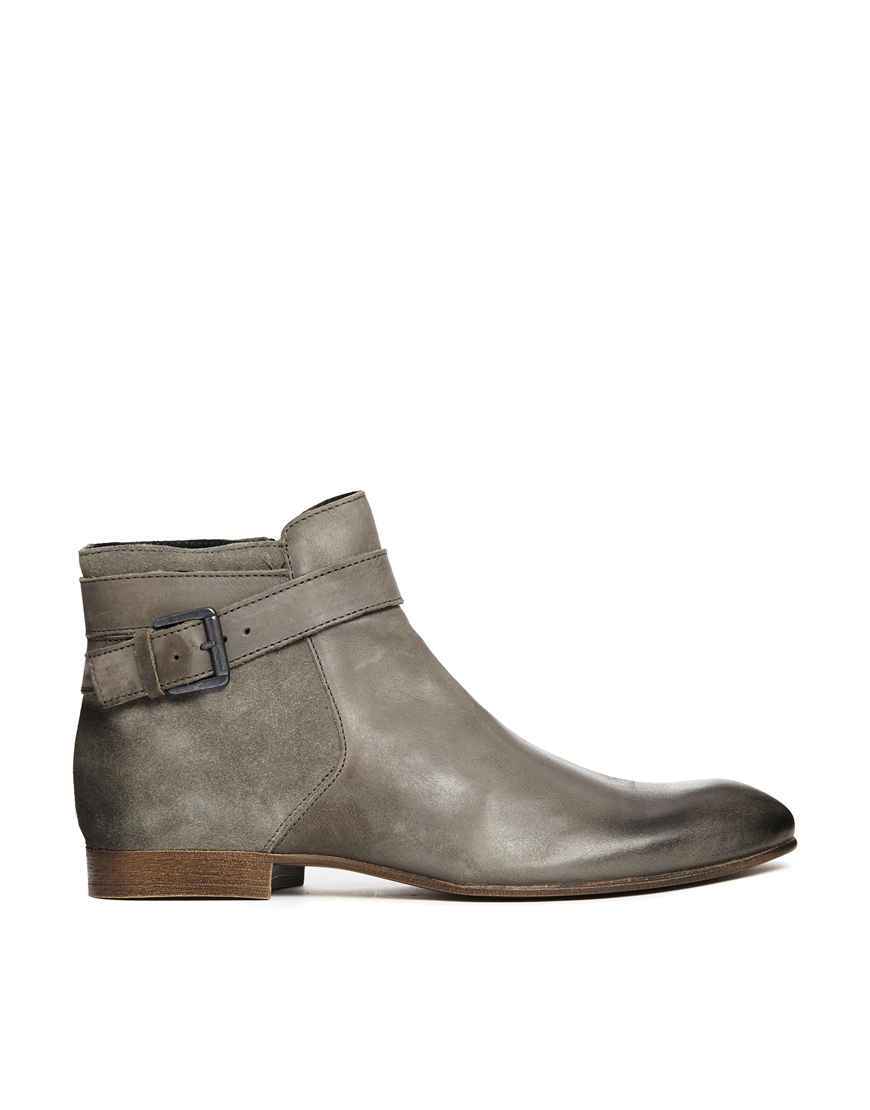 mens chelsea boots gray