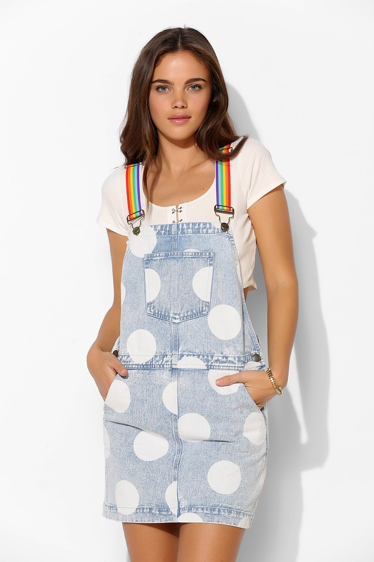 rainbow overall dress