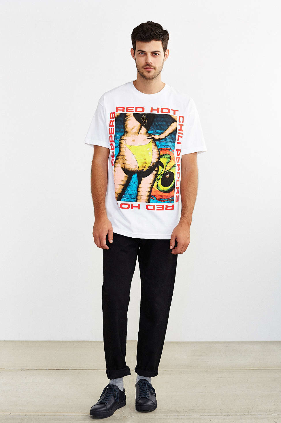 t shirt red hot chili peppers bershka
