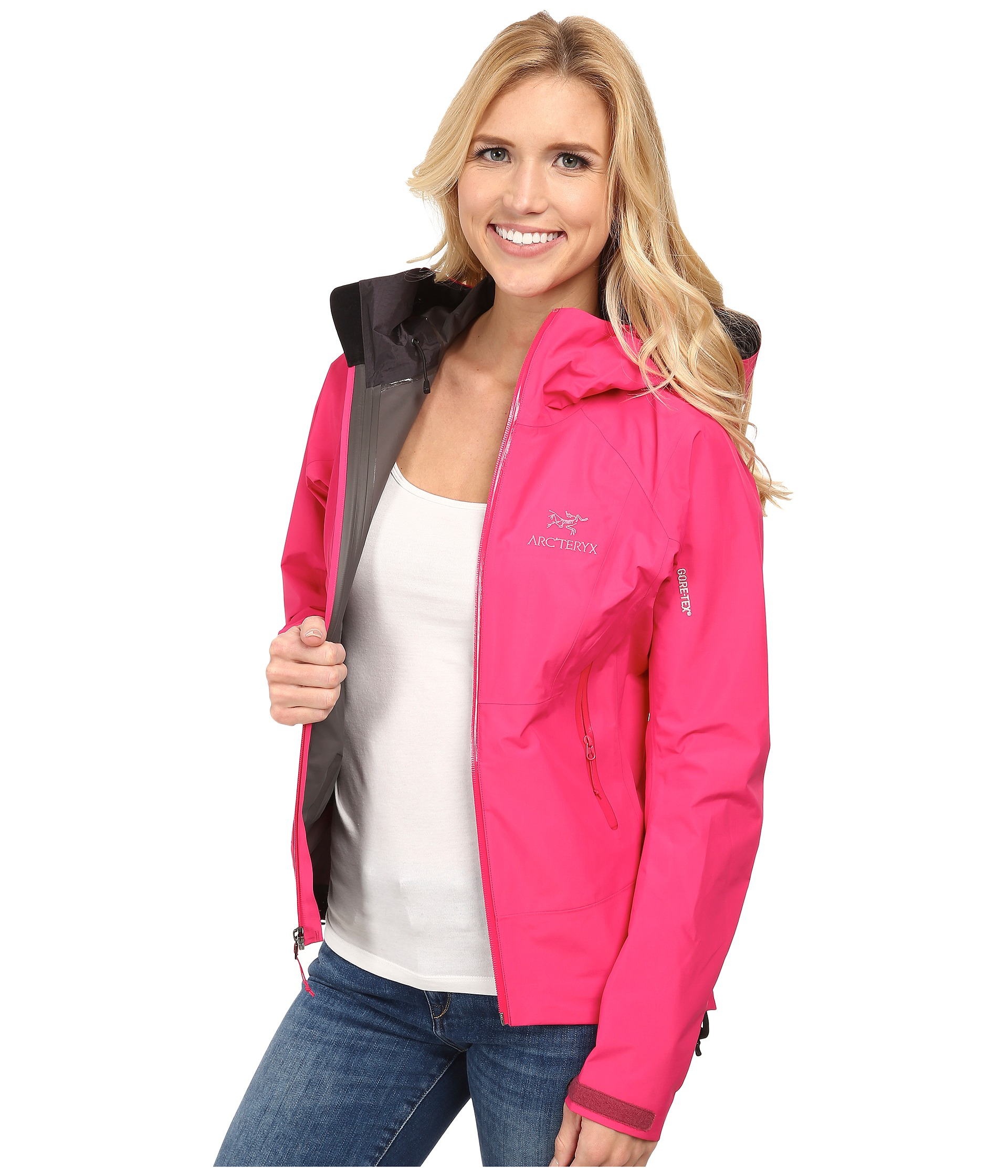 arcteryx pink jacket