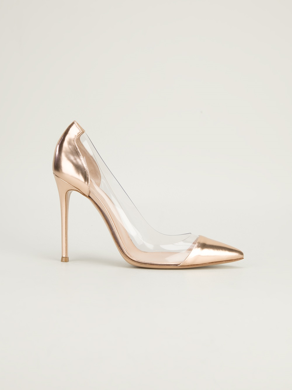 gold gianvito rossi plexi