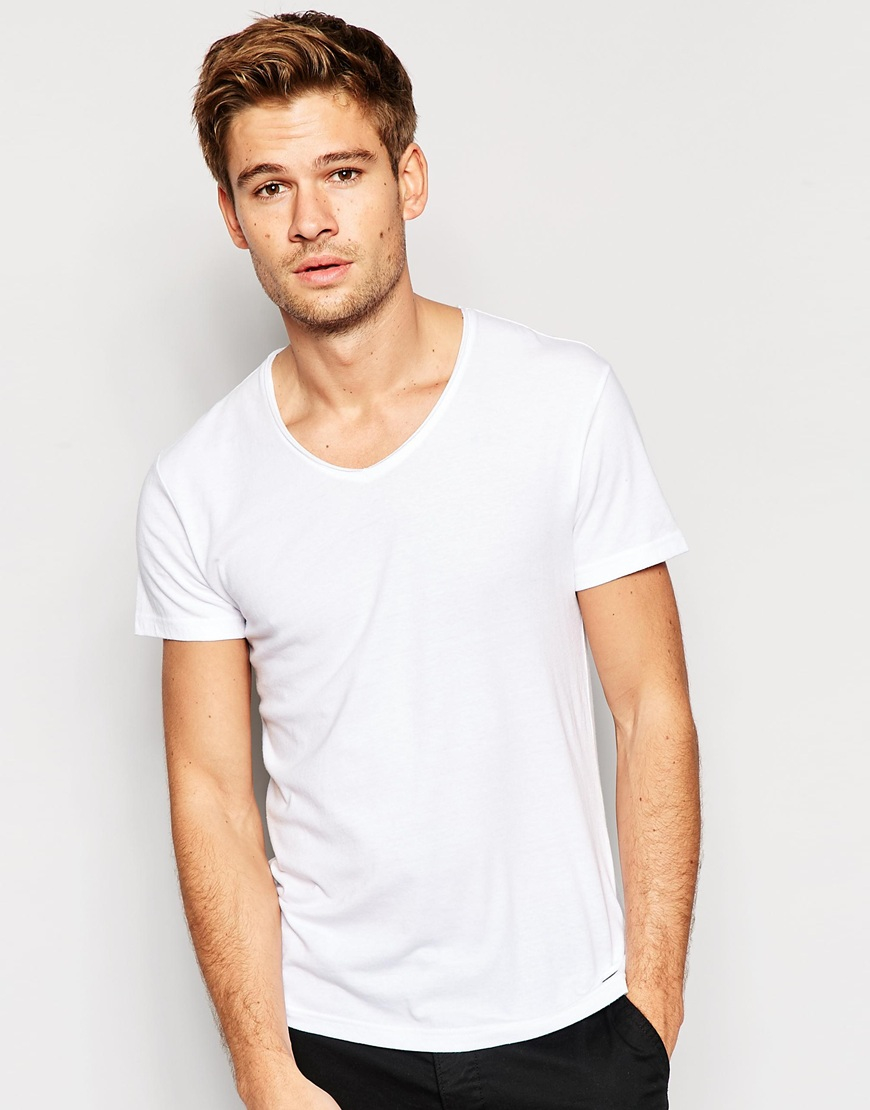 Buy > asos mens scoop neck t shirt > in stock