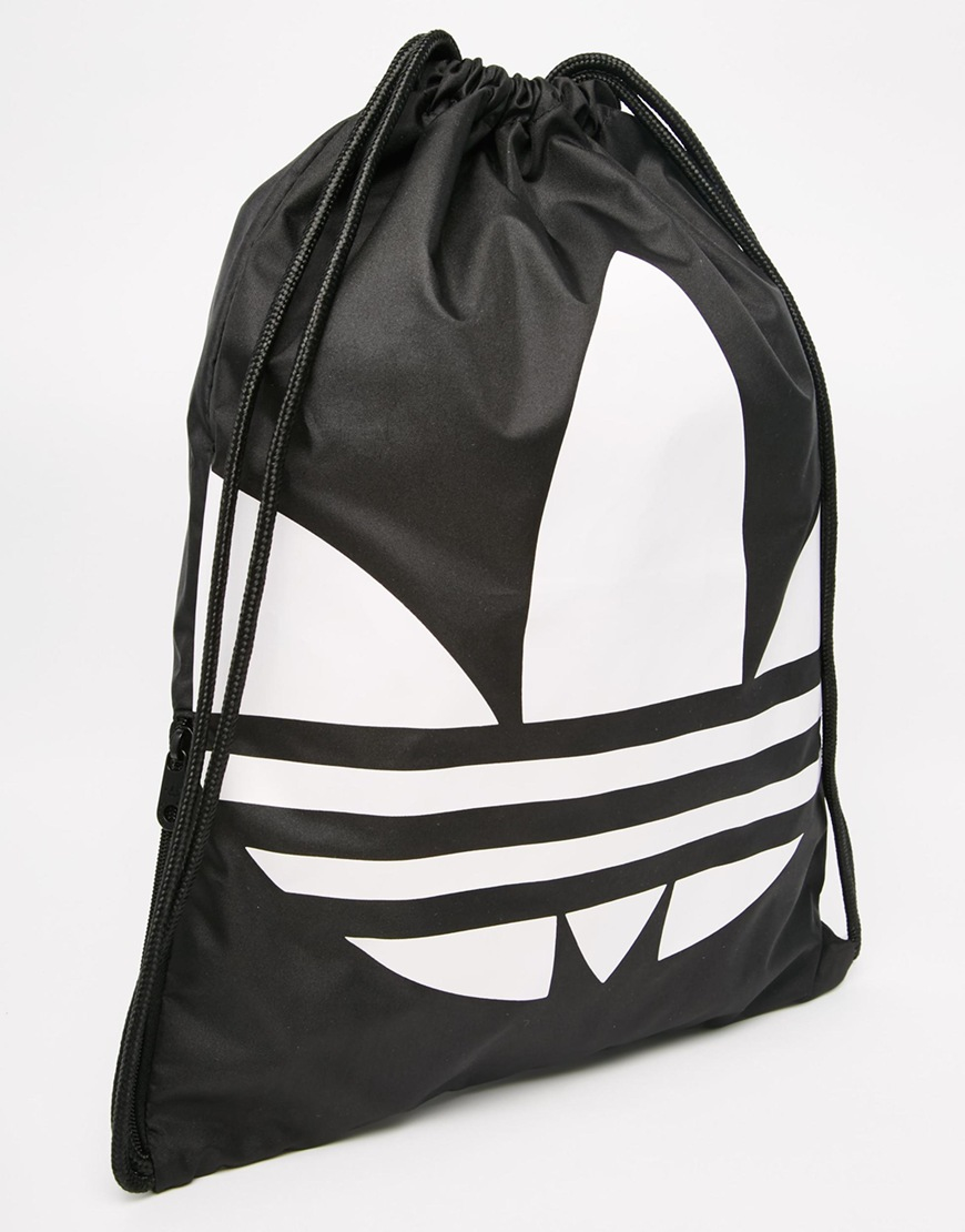 adidas white drawstring bag