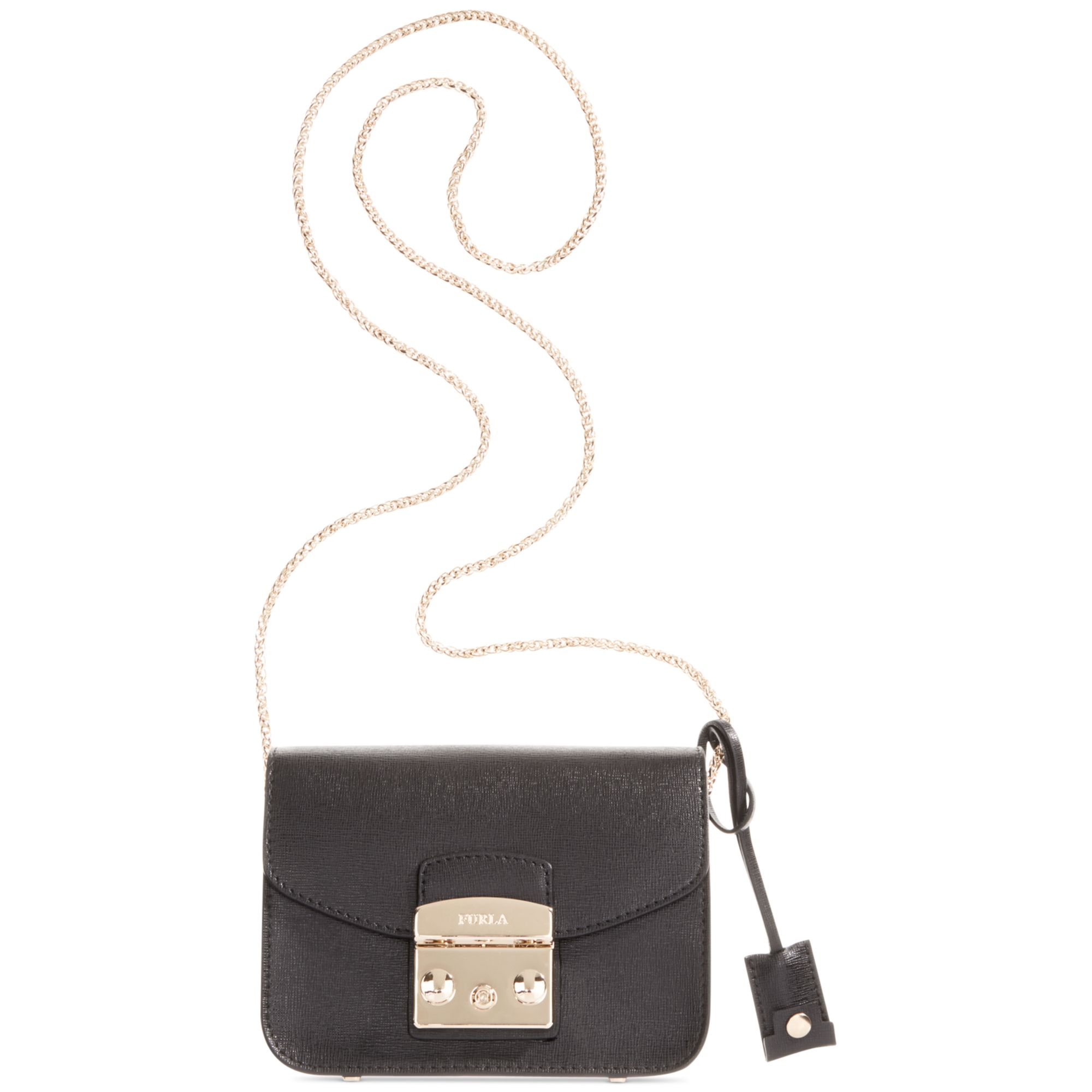 furla black metropolis mini crossbody