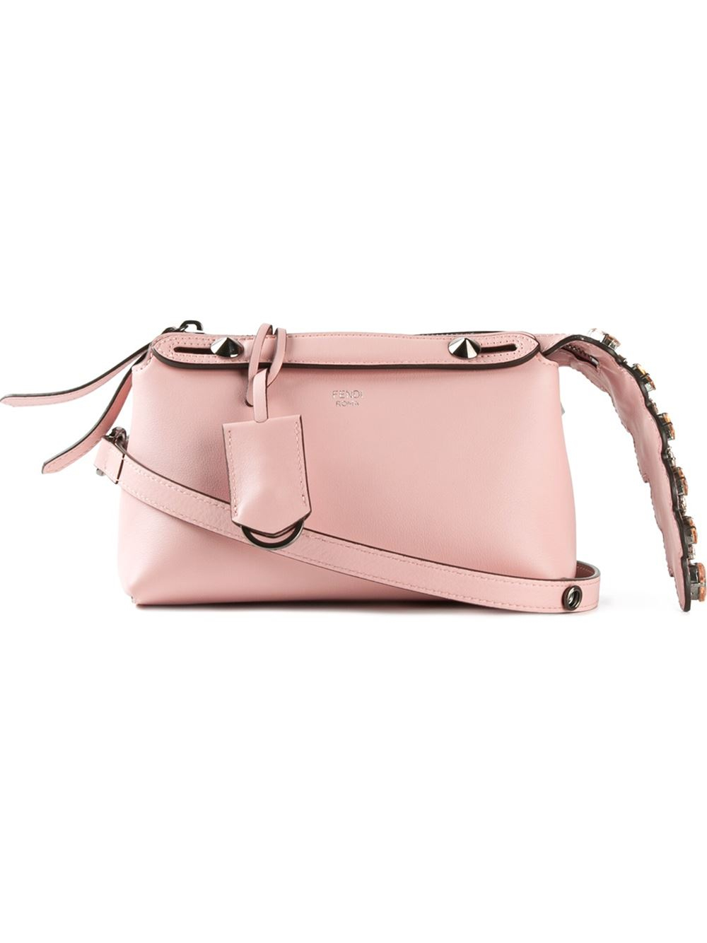 Fendi Pink/Blue Leather Small By The Way Boston Bag at 1stDibs