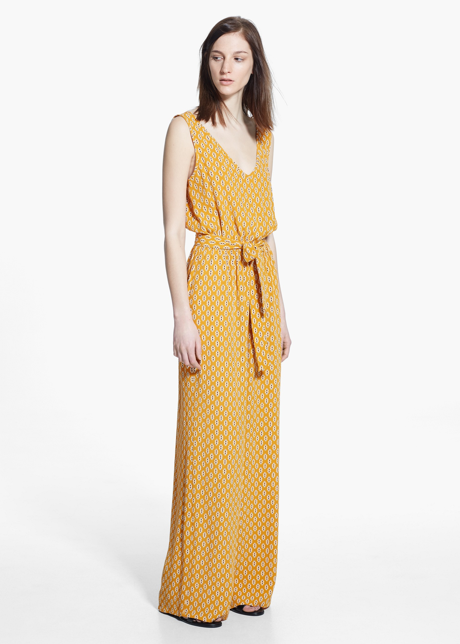 mango mustard jumpsuit