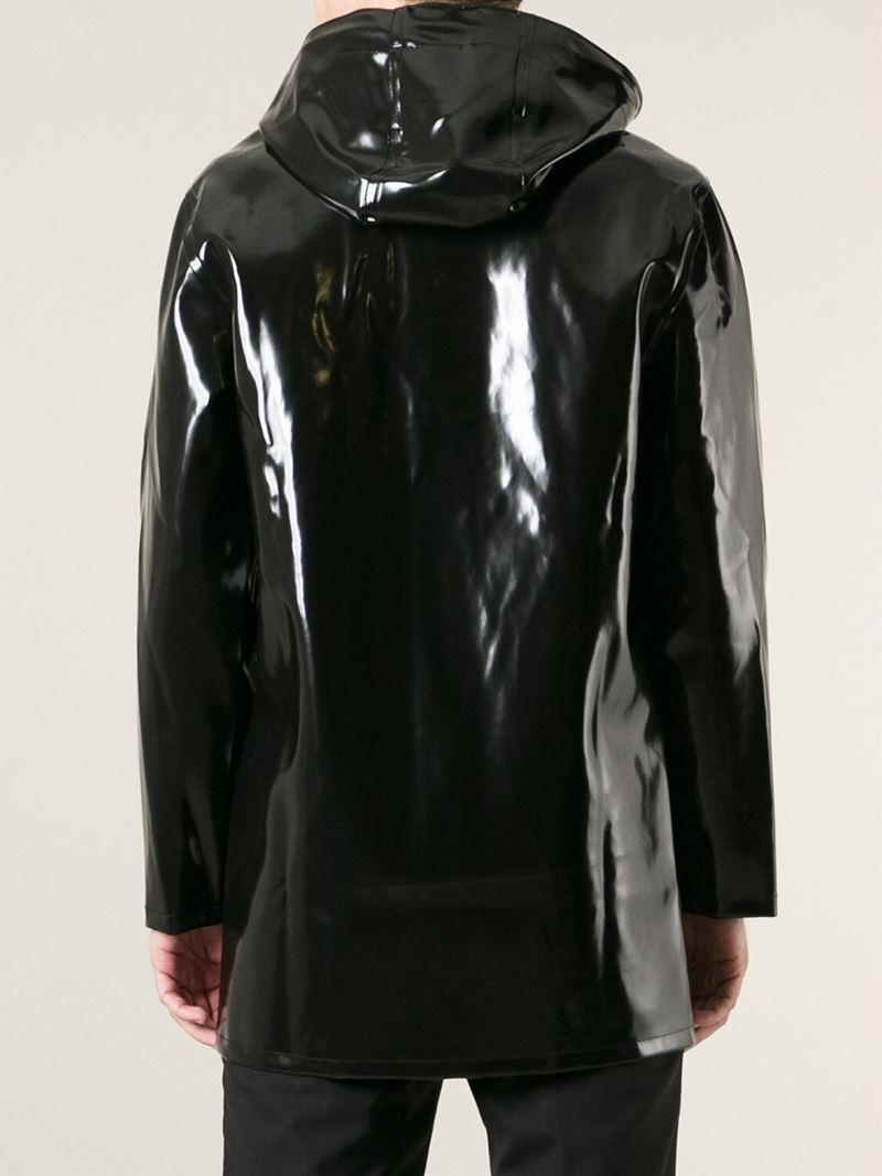 Stutterheim 'stockholm Opal' Raincoat in Black for Men - Lyst