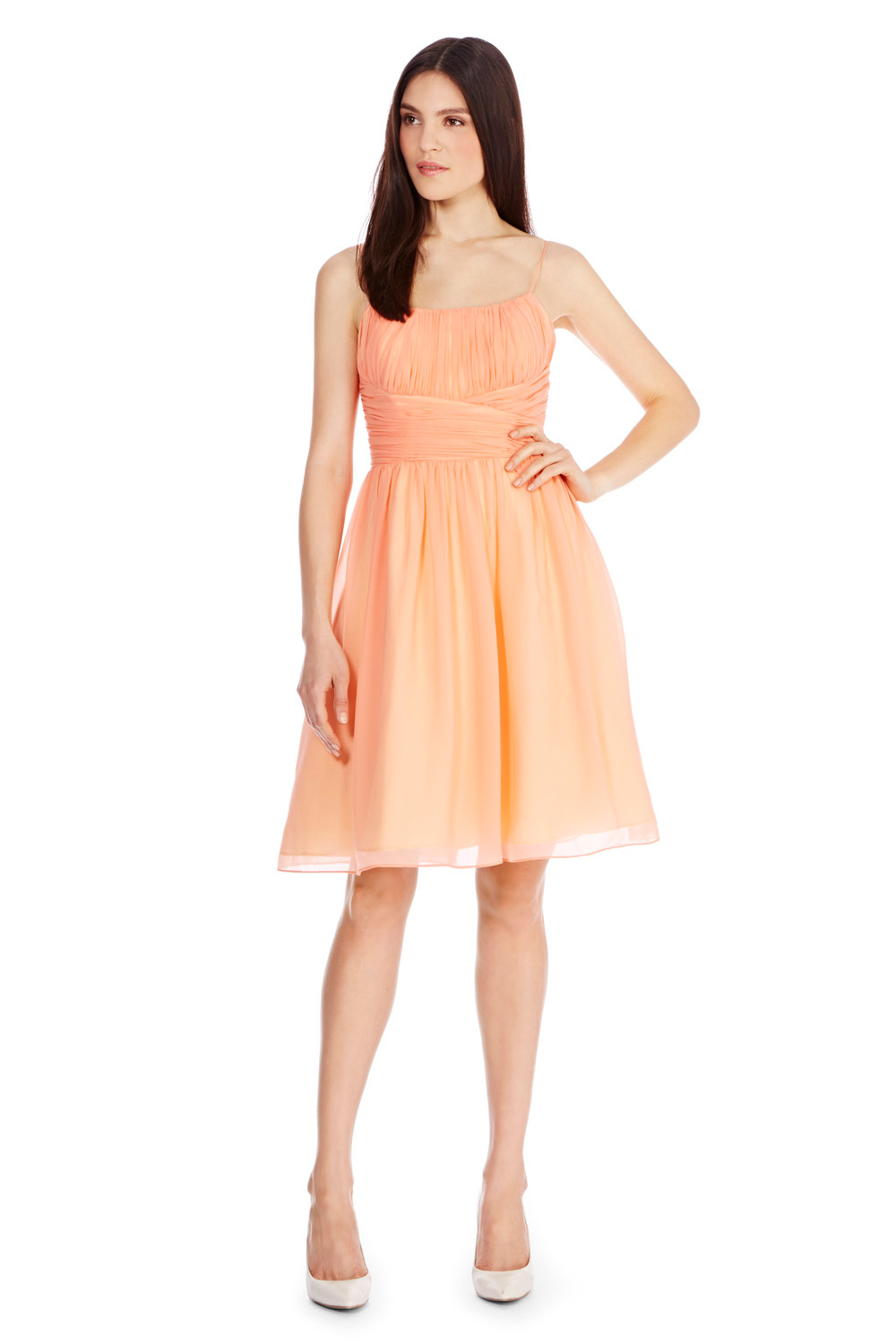 lyst coast chatelaine dress in orange lyst coast chatelaine dress in orange