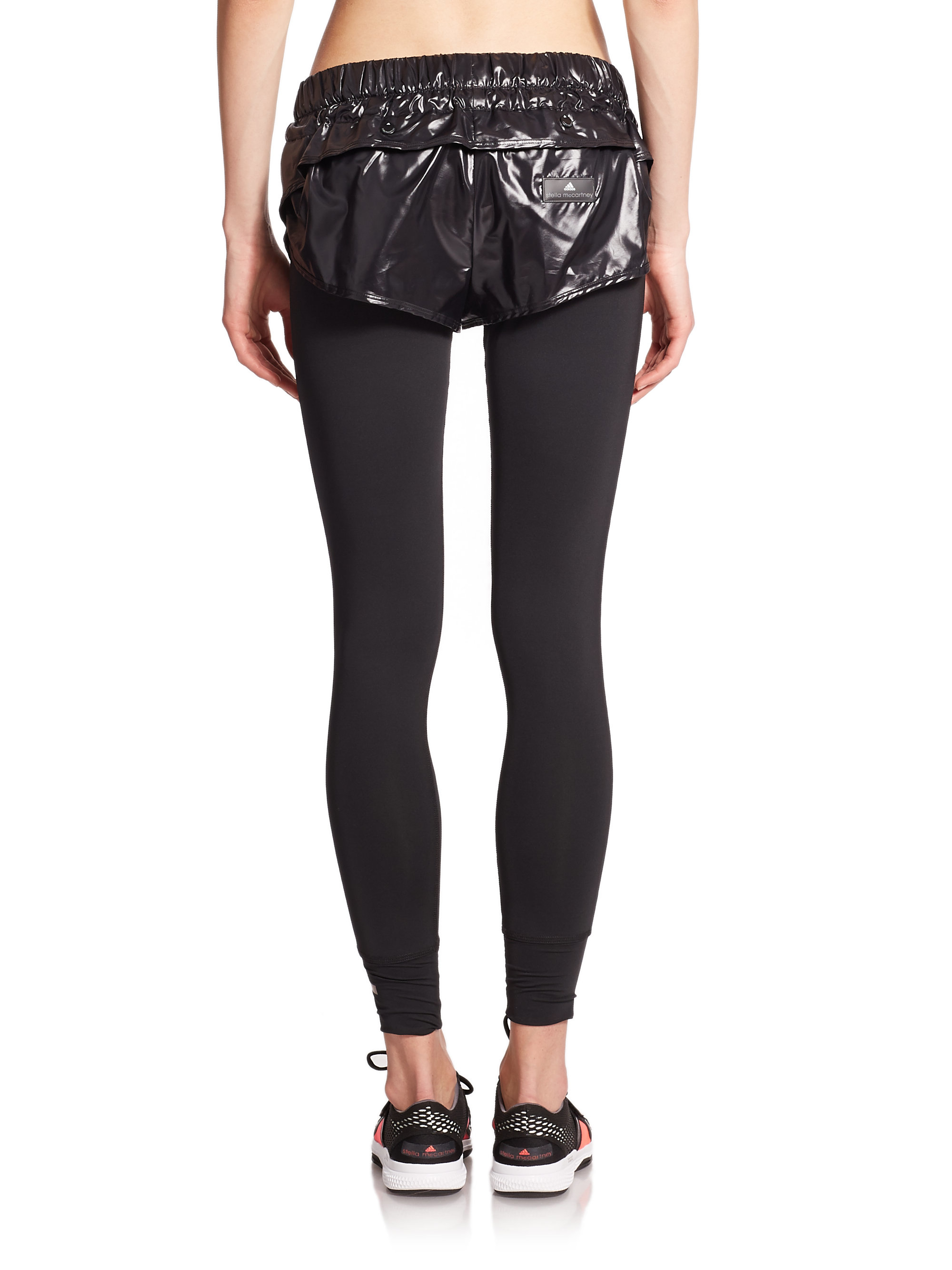 adidas By Stella McCartney Short-leggings Combination in Black | Lyst