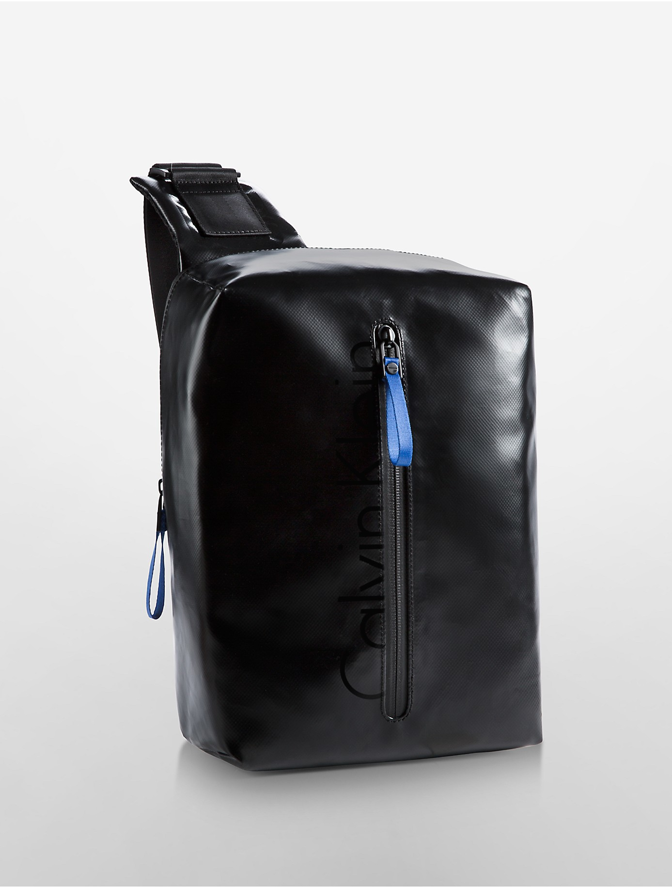 Calvin Klein Denim Jeans Logo Sling Backpack in Black for Men - Lyst