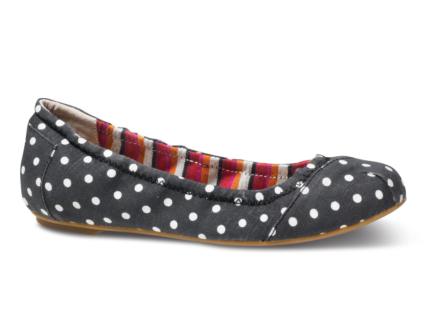 polka dot ballerina flats