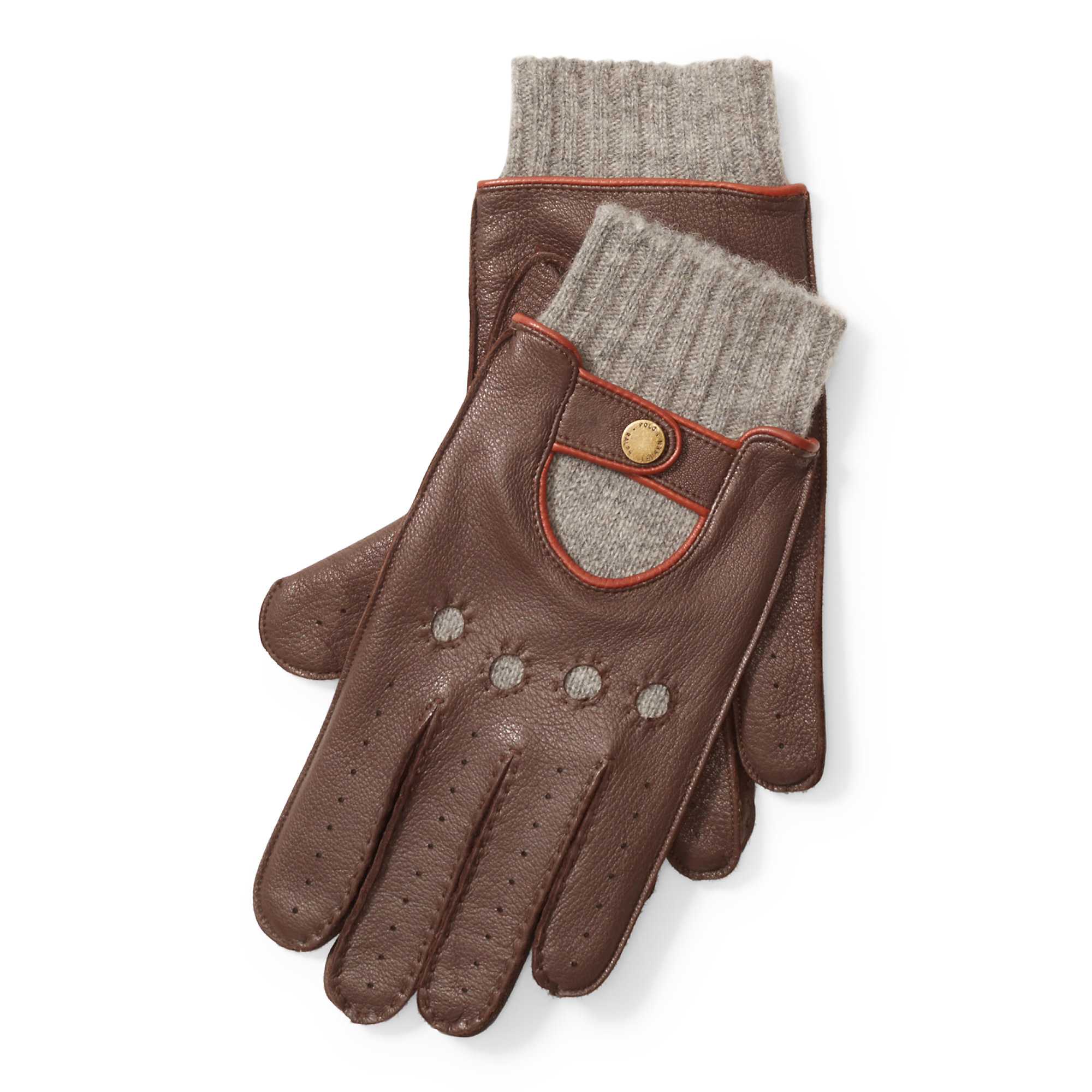 Polo Ralph Lauren Wool Deerskin Driving Gloves in Dark Brown (Brown) for  Men | Lyst