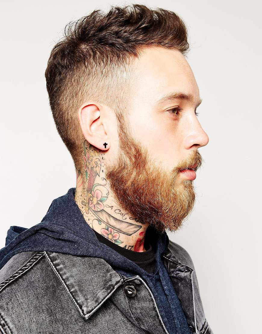 Mens Cross Earring Best All Photos Kamilmaciol Com Lyst Asos Stud And Cross Earring Pack In Black For Men