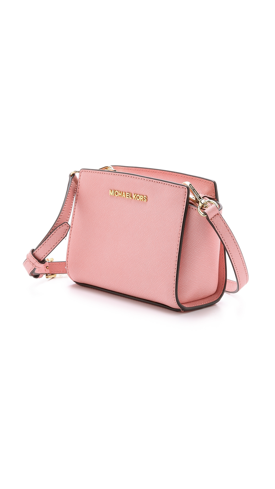 MICHAEL Michael Kors Selma Mini Messenger Bag - Pale Pink | Lyst