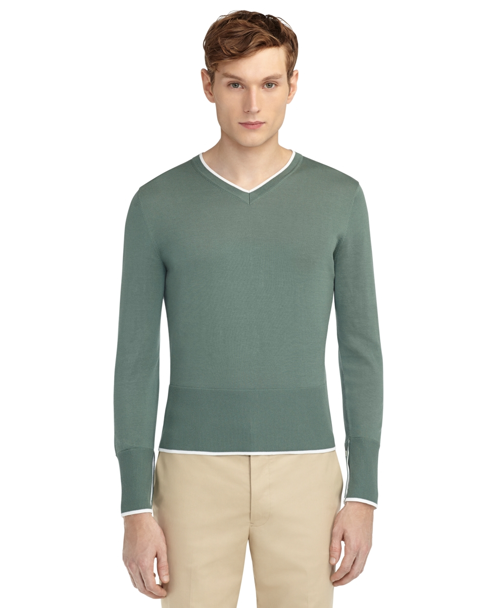 Green color sweater