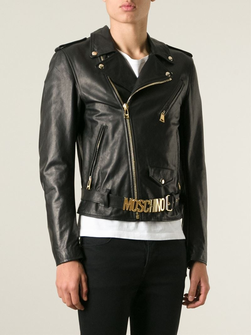 Moschino leather jacket Clearance