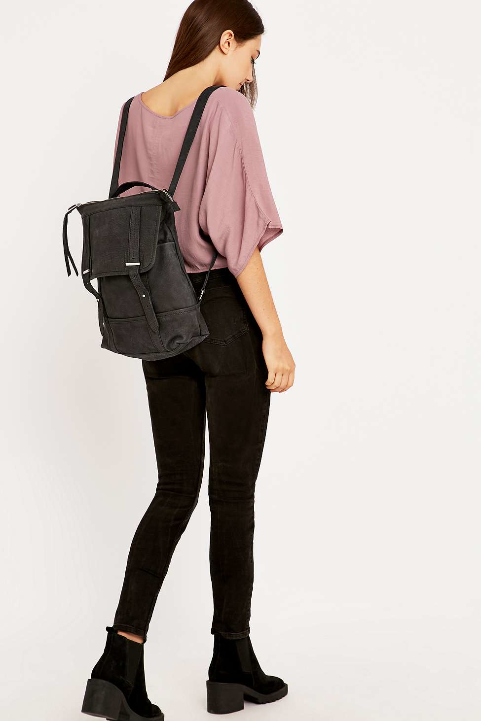urban outfitters leather backpack