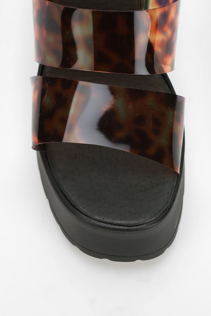 Miista Ava Jelly Platform Sandal in Black Lyst