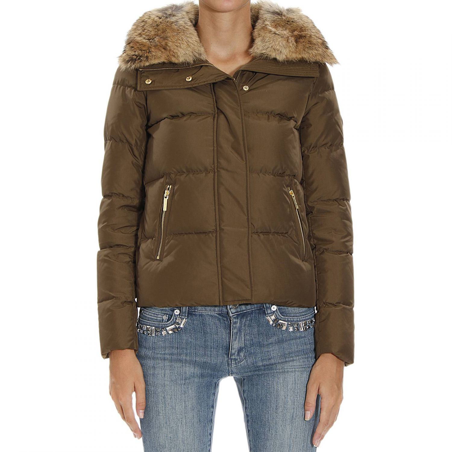 Lyst Michael Michael Kors Jacket in Green