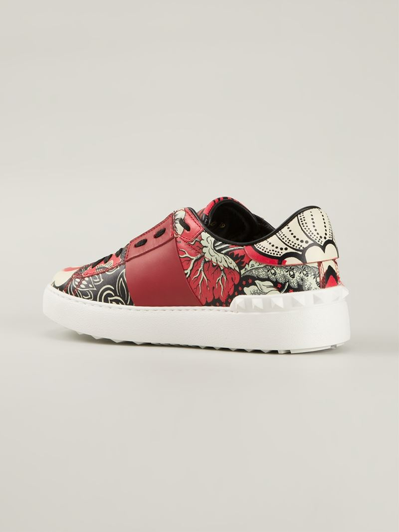 valentino floral sneakers