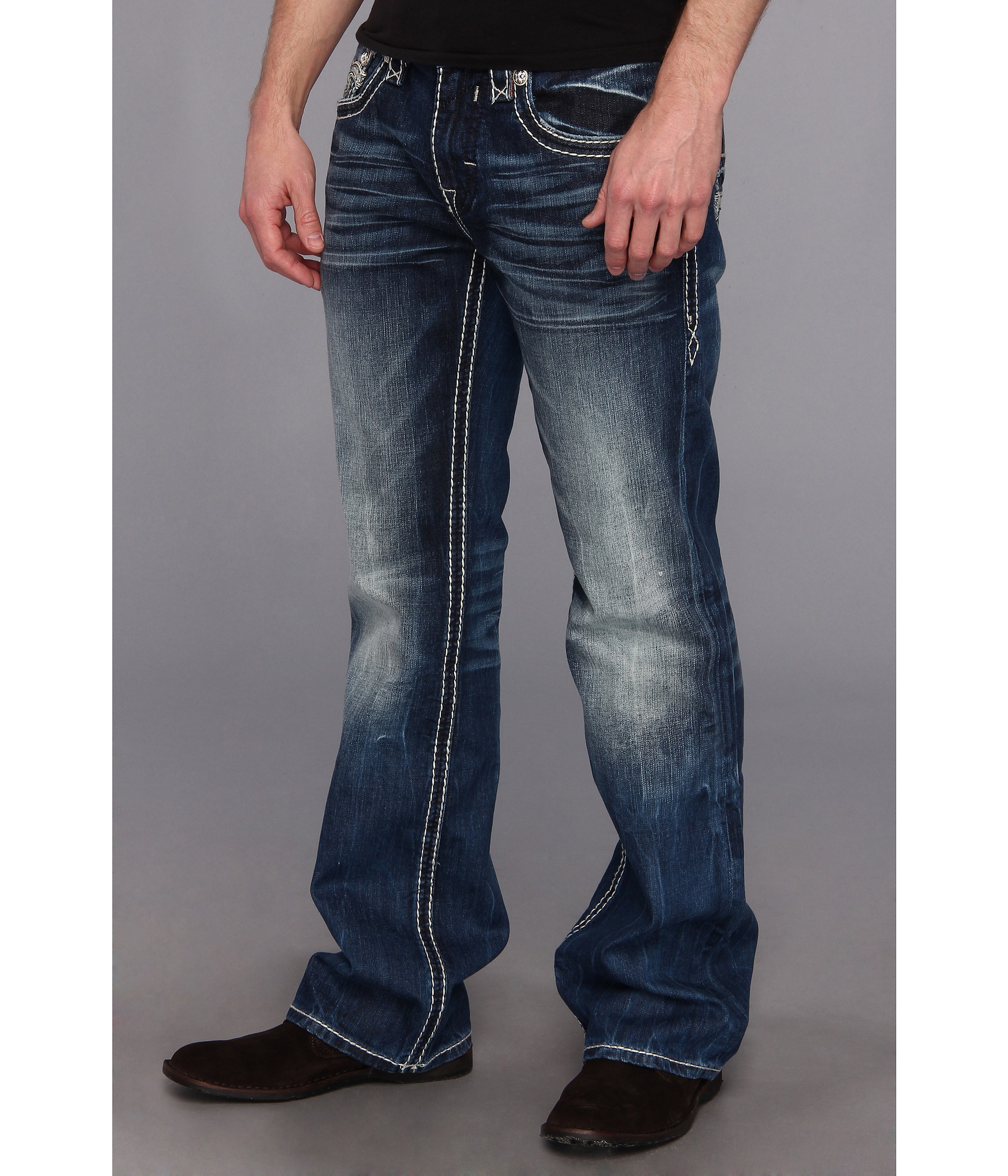Rock Revival Dan B26 Bootcut in Blue 