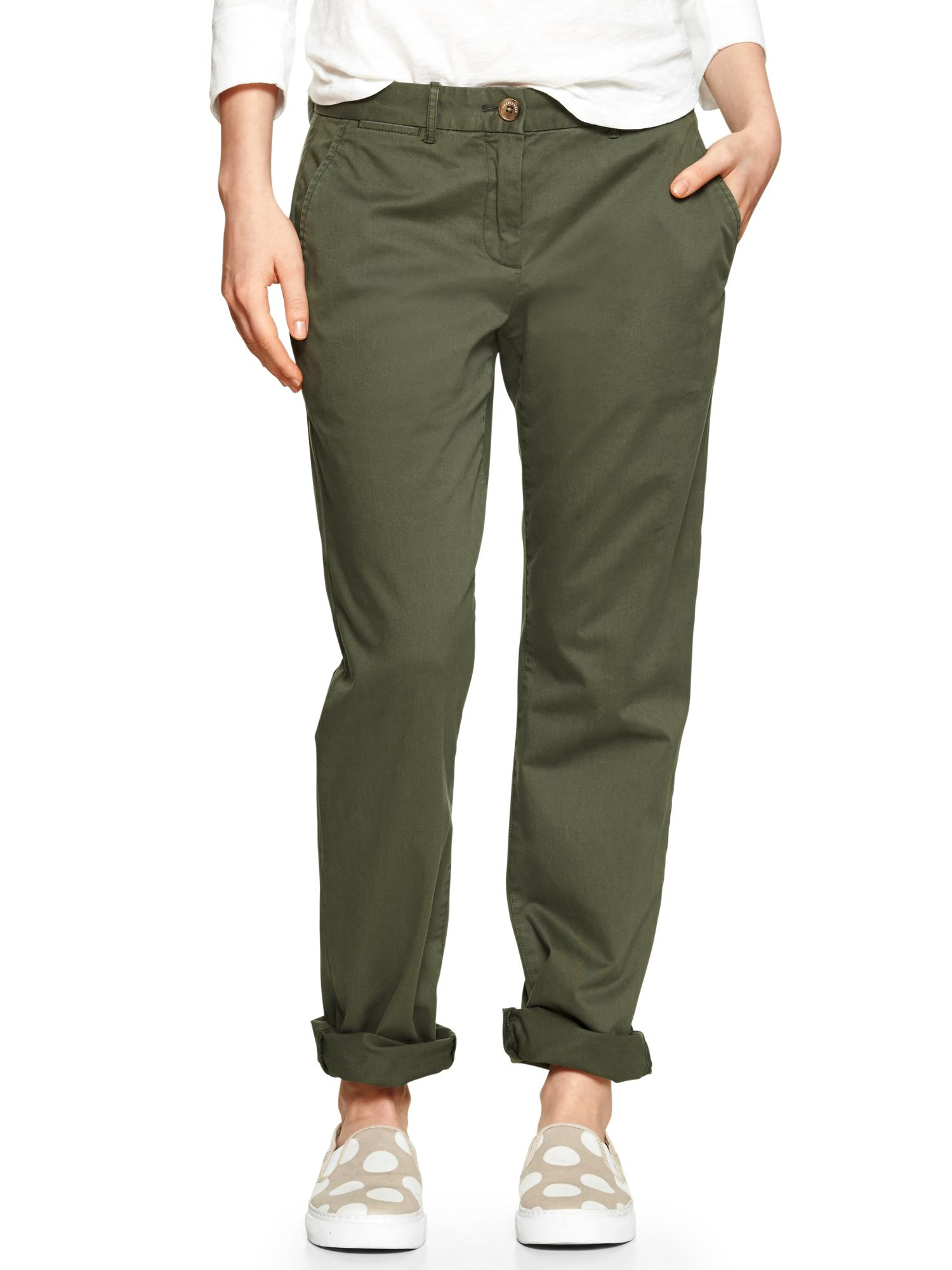 gap linen khakis