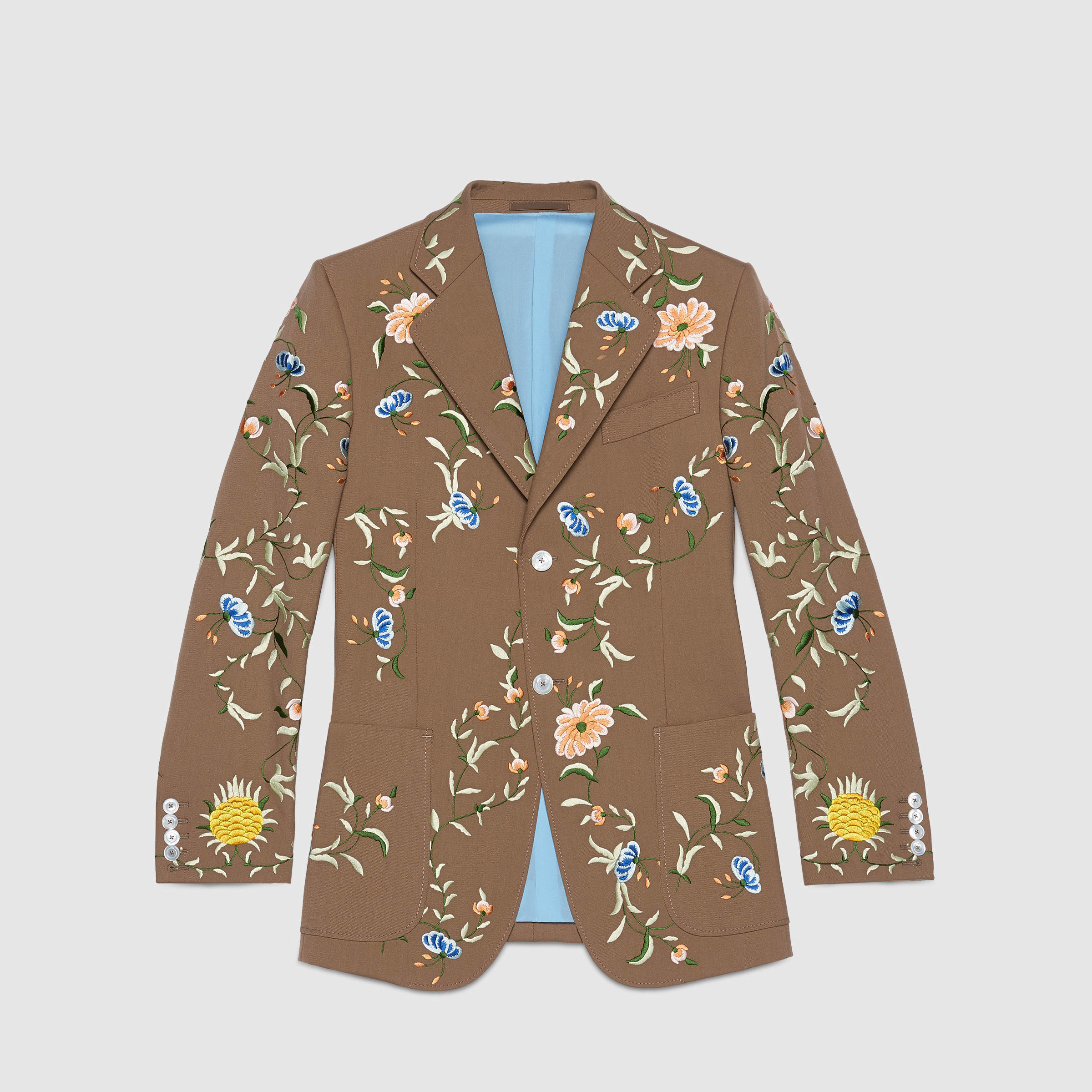 Gucci Silk Heritage Embroidered Jacket for Men - Lyst