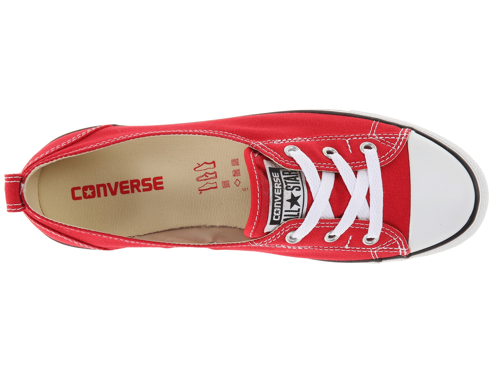 Converse Chuck Taylor® All Star® Ballet Lace Slip in Red | Lyst